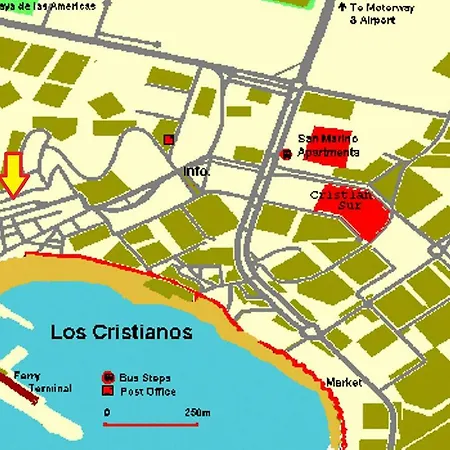 Ocean View Cactus I , Over Cristianos, Playa Vistas Lejlighed *